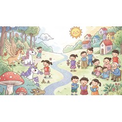 Đoạn văn ghi lại cảm xúc của em về bài thơ Chuyện cổ tích về loài người (5 - 7 câu)