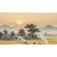 Phân tích bài thơ Thiên Trường vãn vọng của Trần Nhân Tông lớp 8
