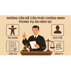 Những vấn đề cần phải chứng minh trong vụ án hình sự