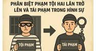 Phân biệt "phạm tội hai lần trở lên" và "tái phạm" trong hình sự