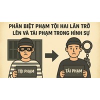 Phân biệt "phạm tội hai lần trở lên" và "tái phạm" trong hình sự