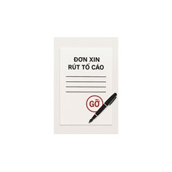 Mẫu đơn xin rút tố cáo mới nhất