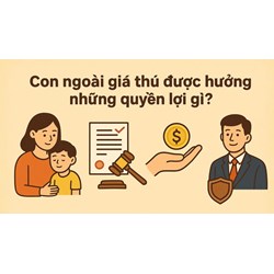 Con ngoài giá thú được hưởng những quyền lợi gì?