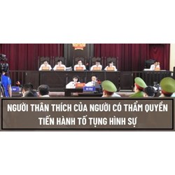 Người thân thích trong Bộ luật tố tụng hình sự