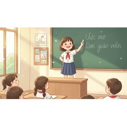 Viết đoạn văn về ước mơ làm giáo viên Tập làm văn lớp 3