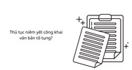 Thủ tục niêm yết công khai văn bản tố tụng hình sự