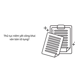 Thủ tục niêm yết công khai văn bản tố tụng hình sự