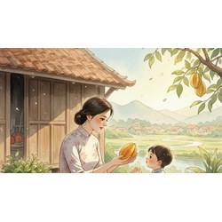 Viết đoạn văn cảm nhận về bài thơ Mẹ và quả lớp 7