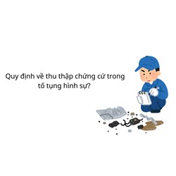 Quy định về thu thập chứng cứ trong tố tụng hình sự