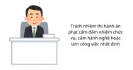 Trách nhiệm thi hành án phạt cấm đảm nhiệm chức vụ, cấm hành nghề hoặc làm công việc nhất định