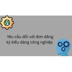 Yêu cầu đối với đơn đăng ký kiểu dáng công nghiệp quy định như thế nào?