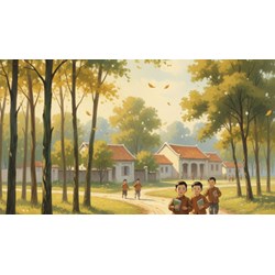 Viết bài văn kể chuyện sáng tạo câu chuyện Một sáng thu xưa