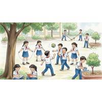 Viết đoạn văn kể lại hoạt động của các bạn nhỏ trong tranh Tiếng việt 3