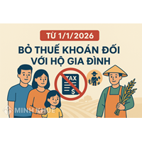 Từ 1/1/2026, Bỏ thuế môn bài với doanh nghiệp, hộ kinh doanh