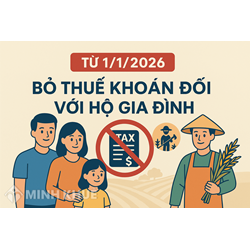 Từ 1/1/2026, Bỏ thuế môn bài với doanh nghiệp, hộ kinh doanh