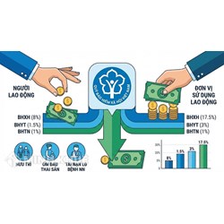 Tỷ lệ đóng BHXH bắt buộc, BHTN, BHYT năm 2026 mới nhất