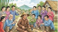 Viết đoạn văn có sử dụng thành ngữ Đẽo cày giữa đường