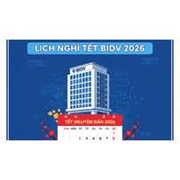 Tết 2026 BIDV nghỉ từ ngày nào? Thứ 7 trước và sau Tết ngân hàng có làm việc không?