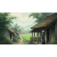 Cảm nhận không gian mùa xuân của làng quê Bắc Bộ trong bài thơ Mưa xuân
