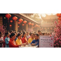 Tổ chức thu tiền công đức tại đền, chùa Lễ hội Xuân 2026: Quy định về tính minh bạch theo Thông tư 04/2023/TT-BTC