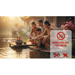 Văn khấn phóng sinh Rằm tháng Giêng và danh mục các sinh vật ngoại lai bị cấm thả ra môi trường