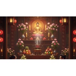 Bài văn khấn Rằm tháng Giêng năm 2026 (Ban Phật, Ban Thần Linh, Ban Gia Tiên) chi tiết nhất