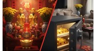 Mua vàng ngày vía Thần tài xong nên cất vào két sắt hay đặt lên ban thờ Thần Tài?