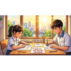 Mẫu viết thư UPU lần thứ 55 ngắn gọn dành cho học sinh Tiểu học và THCS