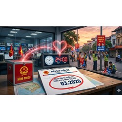Hạn chót kết thúc vận động bầu cử trước ngày bỏ phiếu là khi nào?