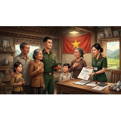 Trợ cấp khó khăn đột xuất cho gia đình có con đang tại ngũ: Điều kiện và thủ tục nhận tiền 2026