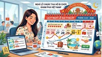 Mẹo xin nghỉ phép để kỳ nghỉ lễ 30/4, 1/5 và Giỗ tổ 2026 kéo dài 9 ngày liên tục