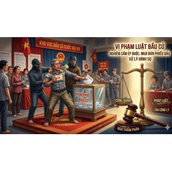 Khung hình phạt nghiêm khắc cho hành vi xúi giục, mua chuộc, cưỡng ép cử tri