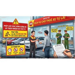 Mức phạt vi phạm kinh doanh dịch vụ thuê xe tự lái từ 1/3/2026 (Nghị định 336)