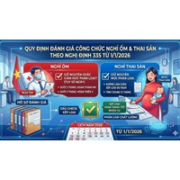 Đánh giá xếp loại công chức nghỉ ốm và nghỉ thai sản từ 1/1/2026 theo Nghị định 335