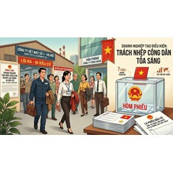 Công văn 3712: Yêu cầu doanh nghiệp tạo điều kiện tối đa cho NLĐ đi bỏ phiếu Bầu cử 15/3