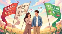Red flag, Green flag, Beige flag trong tình yêu là gì? Cách nhận diện một mối quan hệ lành mạnh