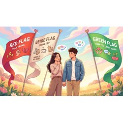 Red flag, Green flag, Beige flag trong tình yêu là gì? Cách nhận diện một mối quan hệ lành mạnh