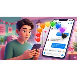 Giải mã ý nghĩa các màu Icon trái tim trên Messenger/Zalo: Crush gửi tim màu cam, màu đen là có ý gì?