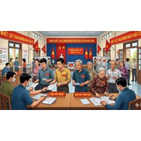 Hướng dẫn Cử tri nhận Phiếu Bầu cử 2026 tại khu vực bỏ phiếu theo Thông tư 21