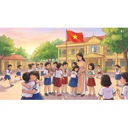 Viết đoạn văn từ 7 đến 9 câu nói lên cảm xúc của em khi sắp phải xa mái trường tiểu học