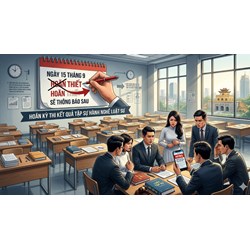 Thông báo khẩn: Lùi lịch thi kiểm tra kết quả tập sự hành nghề Luật sư đợt 1 năm 2026