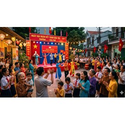 Lời dẫn văn nghệ Ngày hội Đại đoàn kết toàn dân tộc ở khu dân cư