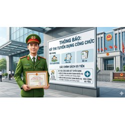 Đi nghĩa vụ Công an về có được cộng điểm ưu tiên khi thi tuyển công chức?