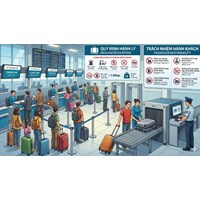 Trách nhiệm của hành khách đối với hành lý khi đi máy bay theo Thông tư 14/2026/TT-BCA