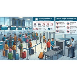 Trách nhiệm của hành khách đối với hành lý khi đi máy bay theo Thông tư 14/2026/TT-BCA