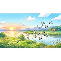 Viết đoạn văn (khoảng 5-7 câu) kể lại sự việc bầy chim chìa vôi bay lên khỏi bãi sông
