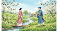 Phân tích 2-4 dòng thơ miêu tả thiên nhiên trong đoạn trích Kim - Kiều gặp gỡ