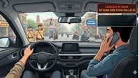 Mức phạt tiền và trừ điểm lỗi dùng điện thoại khi lái xe ô tô năm 2026