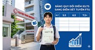 Bảng quy đổi điểm IELTS xét tuyển Đại học Ngoại thương (FTU) 2026