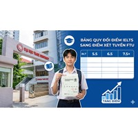 Bảng quy đổi điểm IELTS xét tuyển Đại học Ngoại thương (FTU) 2026